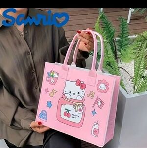 NEW Hello Kitty Felt Tote Bag